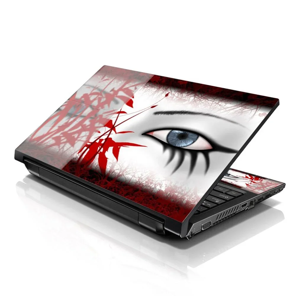LSS 15.6 & 17.3 Inches Laptop Notebook Skin Sticker Decal - Red Secretive Eye
